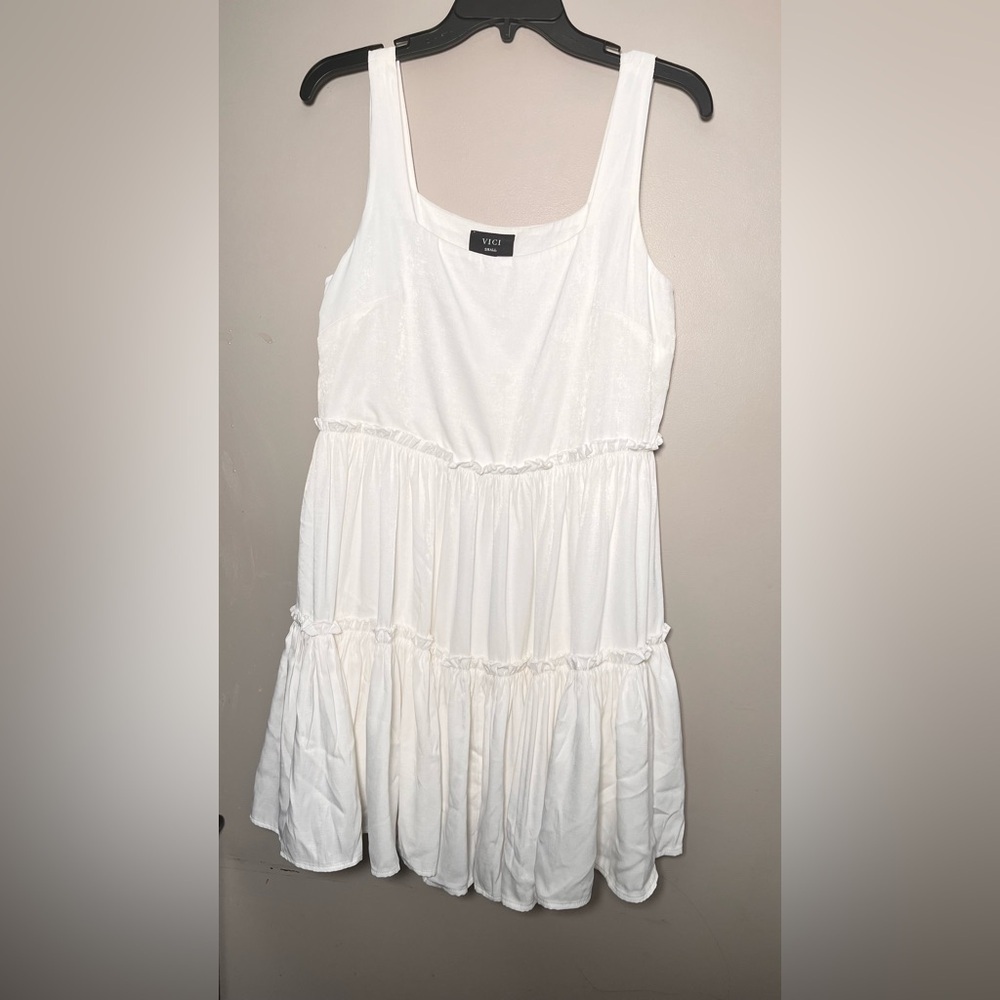 Vici White mini dress size s - Picture 3 of 8
